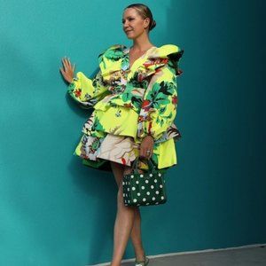 Floral Long Sleeve Ruffle Dress - Christopher John Rogers for Target Yellow :12